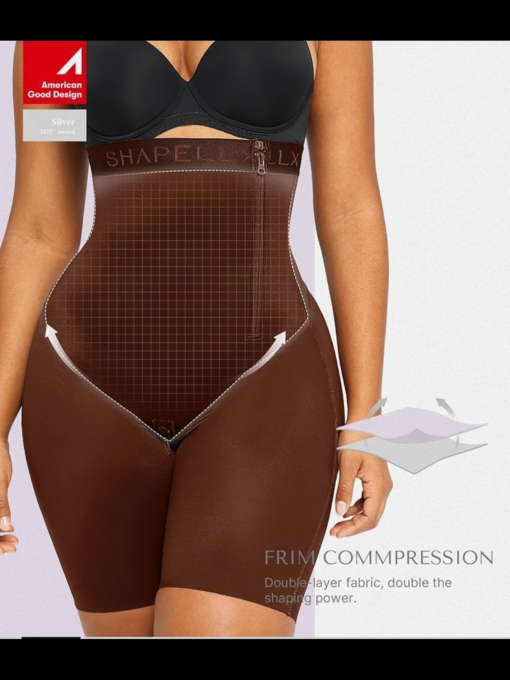 SHAPELLX Shapewear For Women Tummy Control High Waisted Body Shaper Shorts Butt - Picture 2 of 6